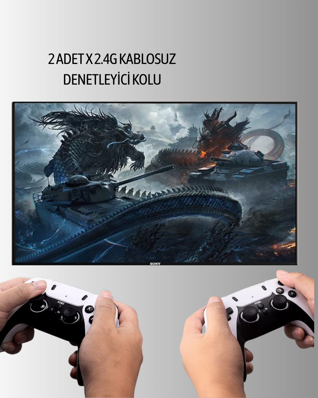 Çoklu Oyun Seçenekli TV Bağlantılı Oyun Konsolu