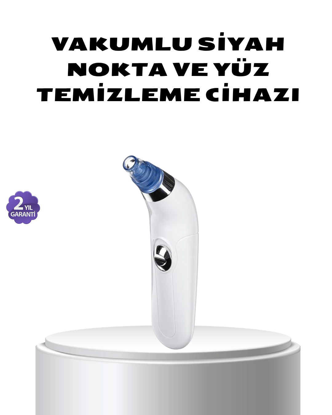Vakumlu Siyah Nokta Temizleme Cihazı – 5 Kademe Güç ve 4 Başlıklı Derin Cilt Bakımı