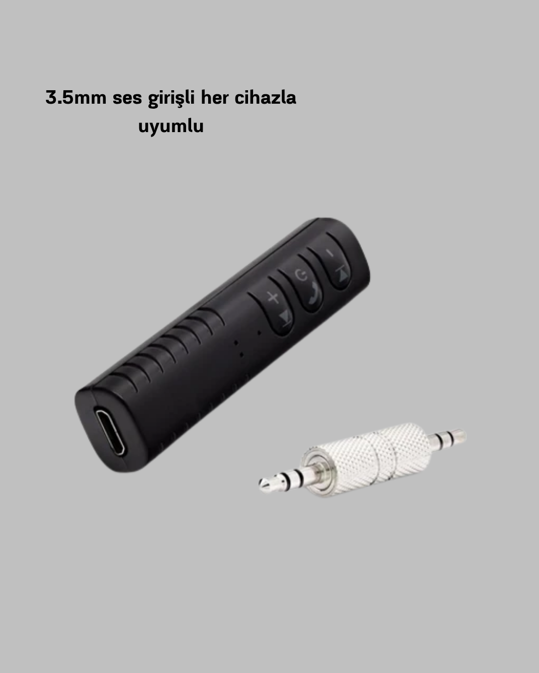 Bluetooth 4.1 Müzik Alıcısı 3.5mm Aux Girişli Mini Kablosuz Adaptör