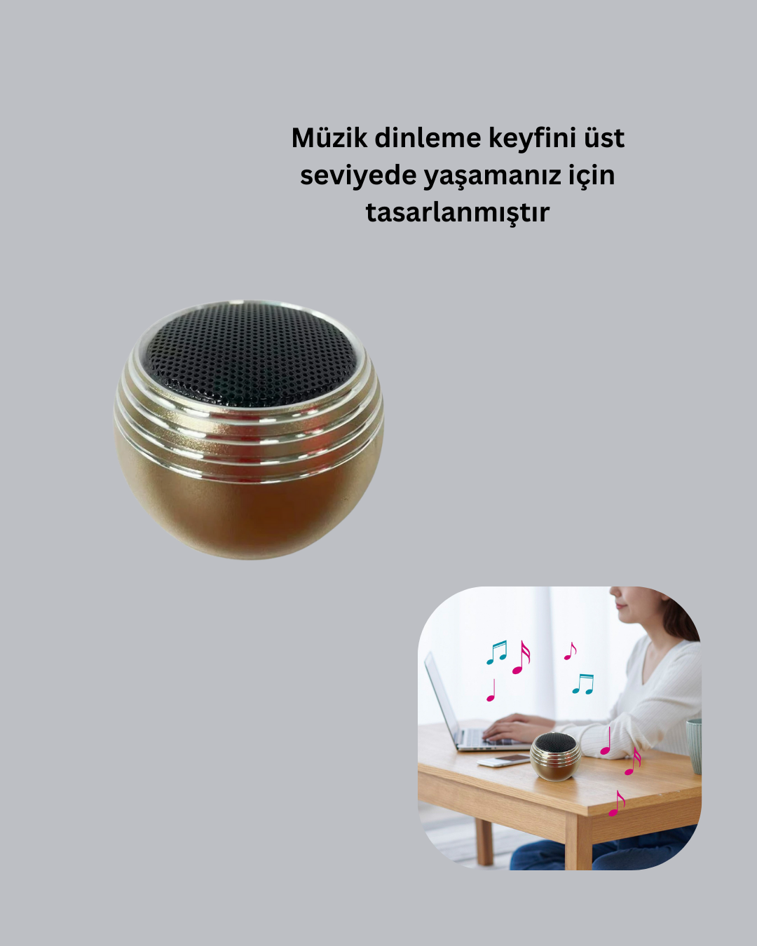 MİNİ SPEAKER YUVARLAK