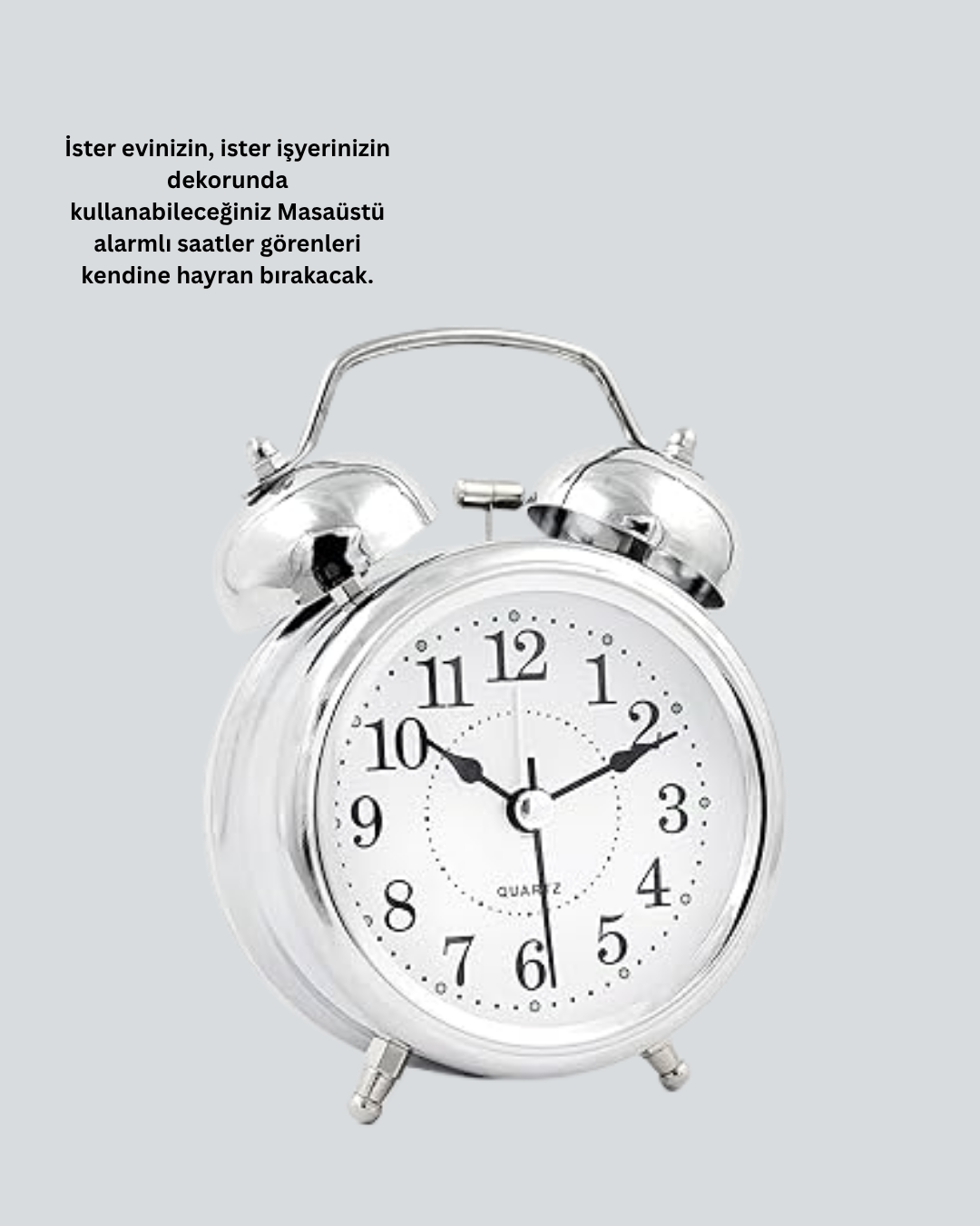 Dekoratif Gümüş Saat