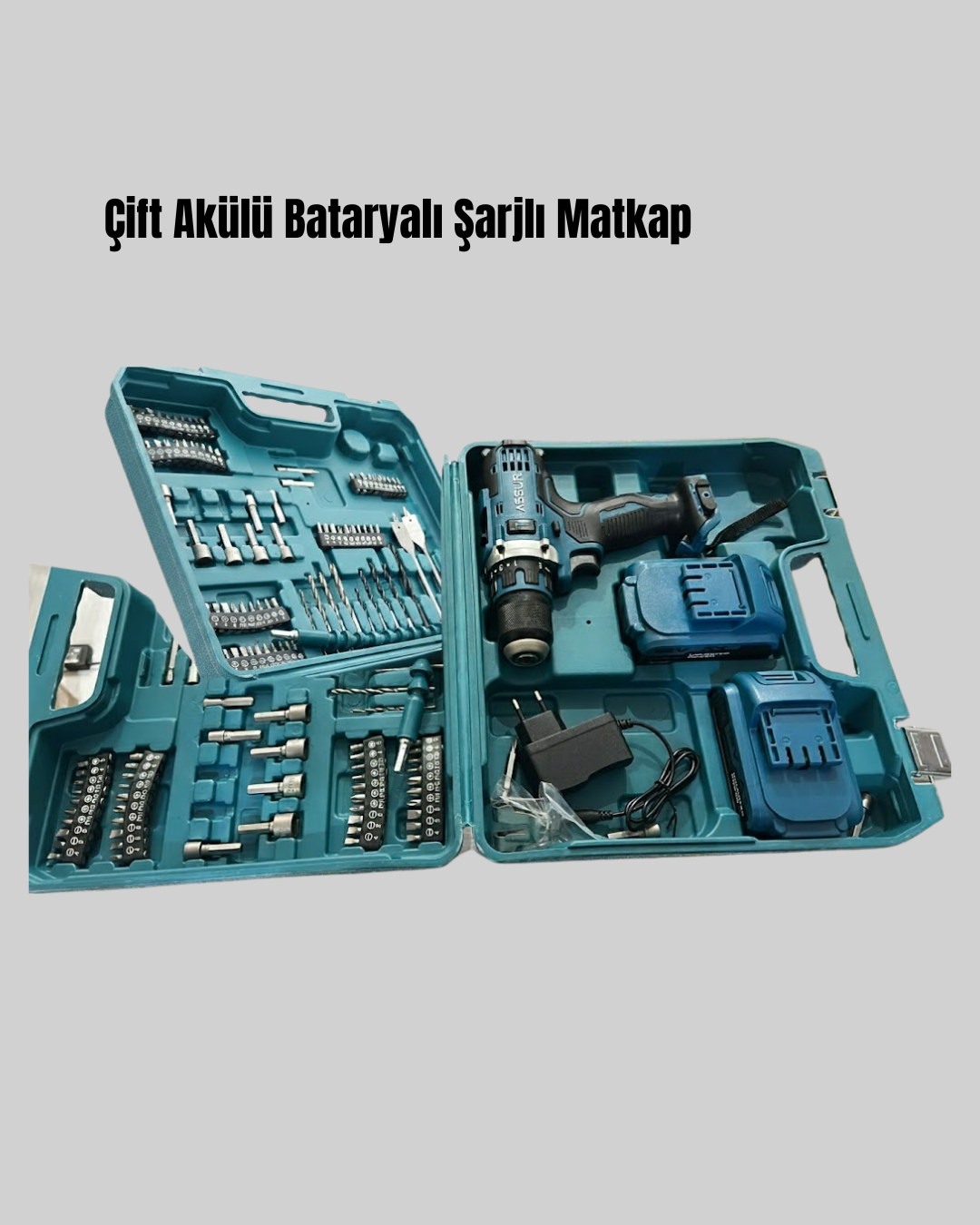 Taşınabilir Çantalı Şarjlı Matkap ve Vidalama Seti