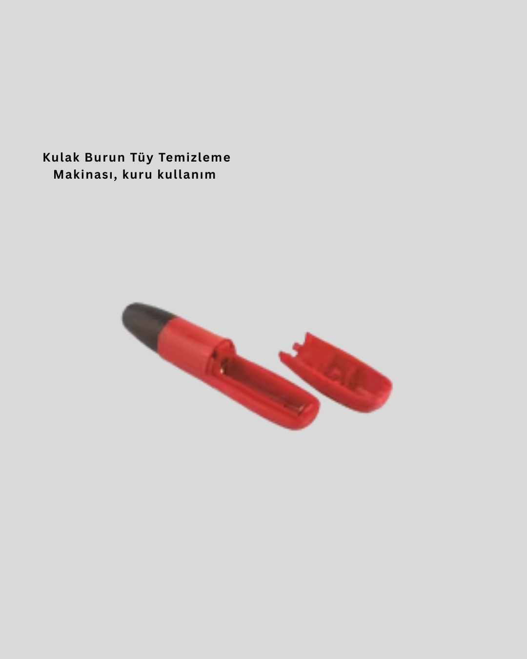 Kulak Burun Tüy Temizleme Makinası Pilli Kırmızı Ergonomik