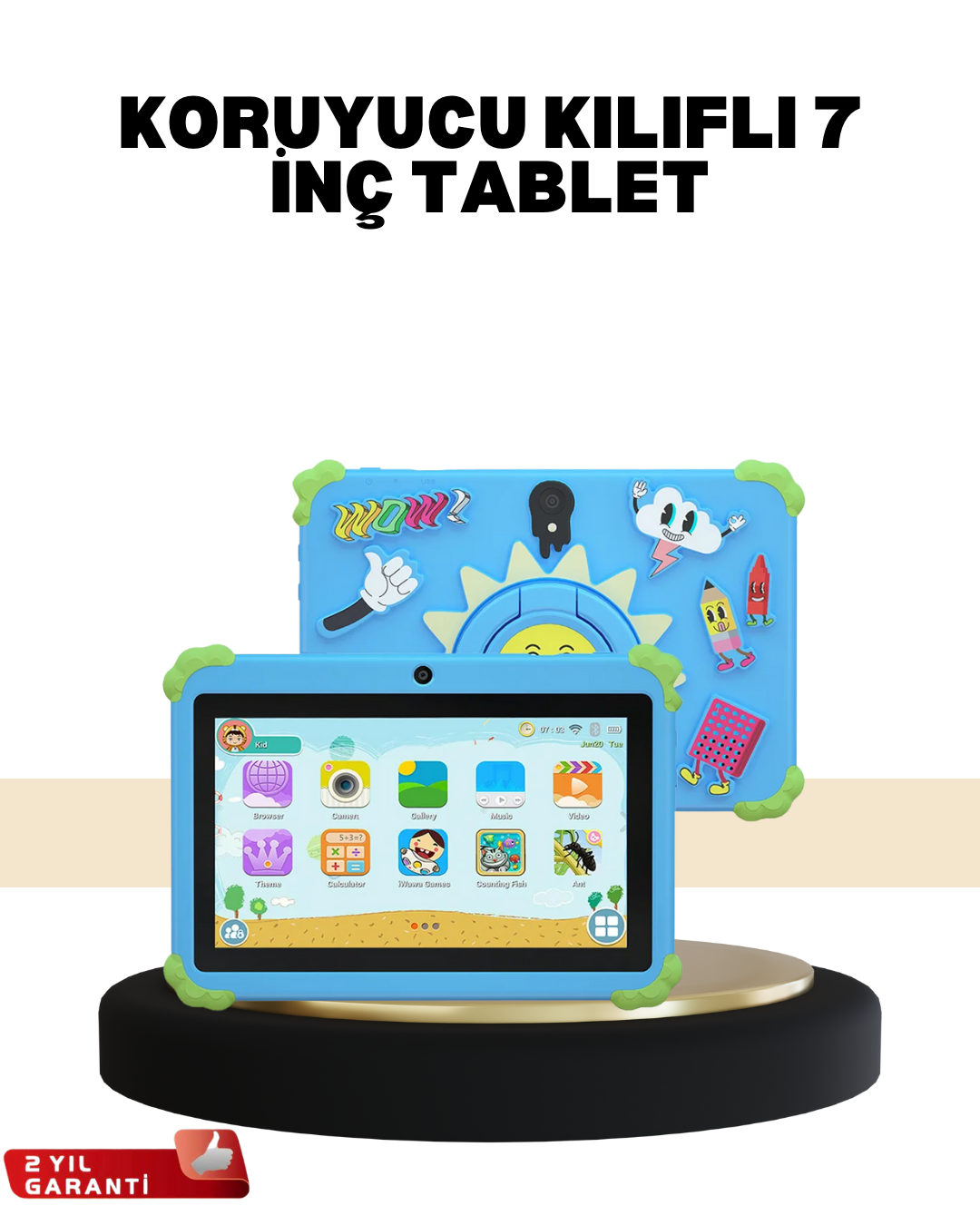 Çok Amaçlı 7 İnç Tablet Video Oyun ve Eğitim İçin İdeal