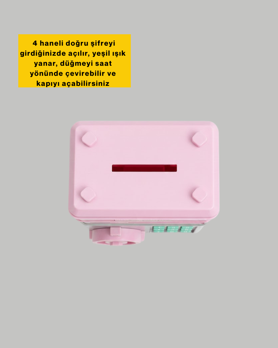 Çocuklar İçin Eğitici Elektronik Şifreli Kumbara