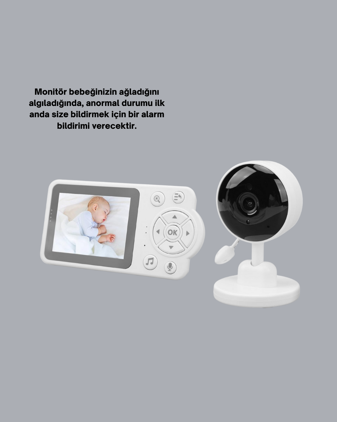 Ebeveyn Kontrollü 2.8 İnç Bebek Monitörü Güvenli İzleme