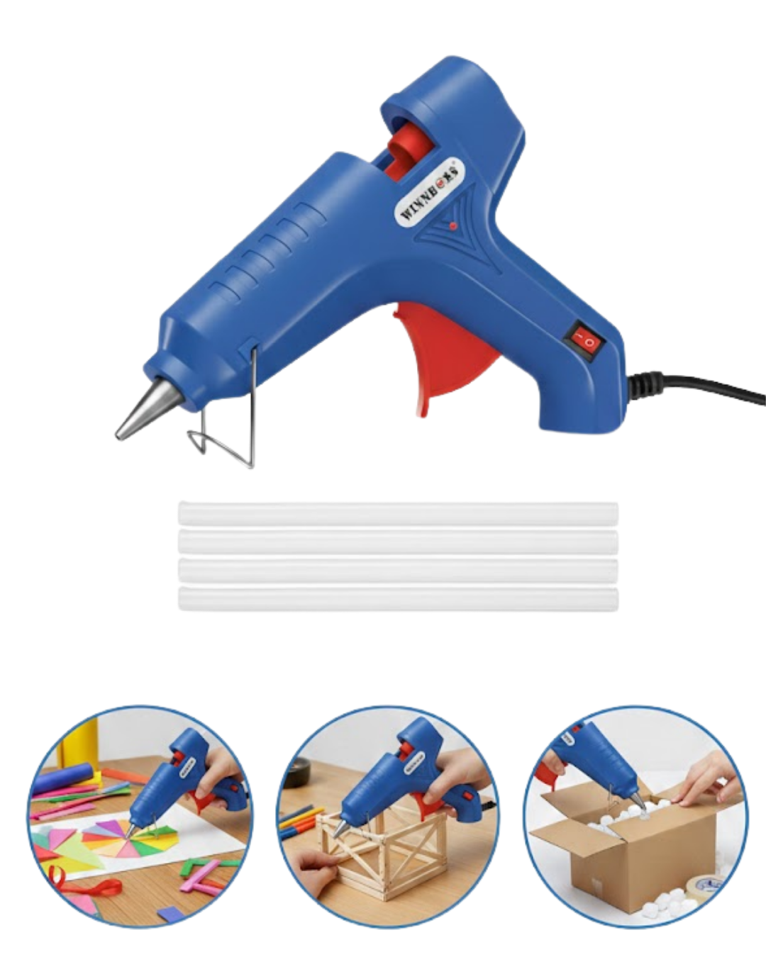 Profesyonel Kullanım İçin 100 W Silikon Tabancası 11 mm 5 Adet Hediye Silikon