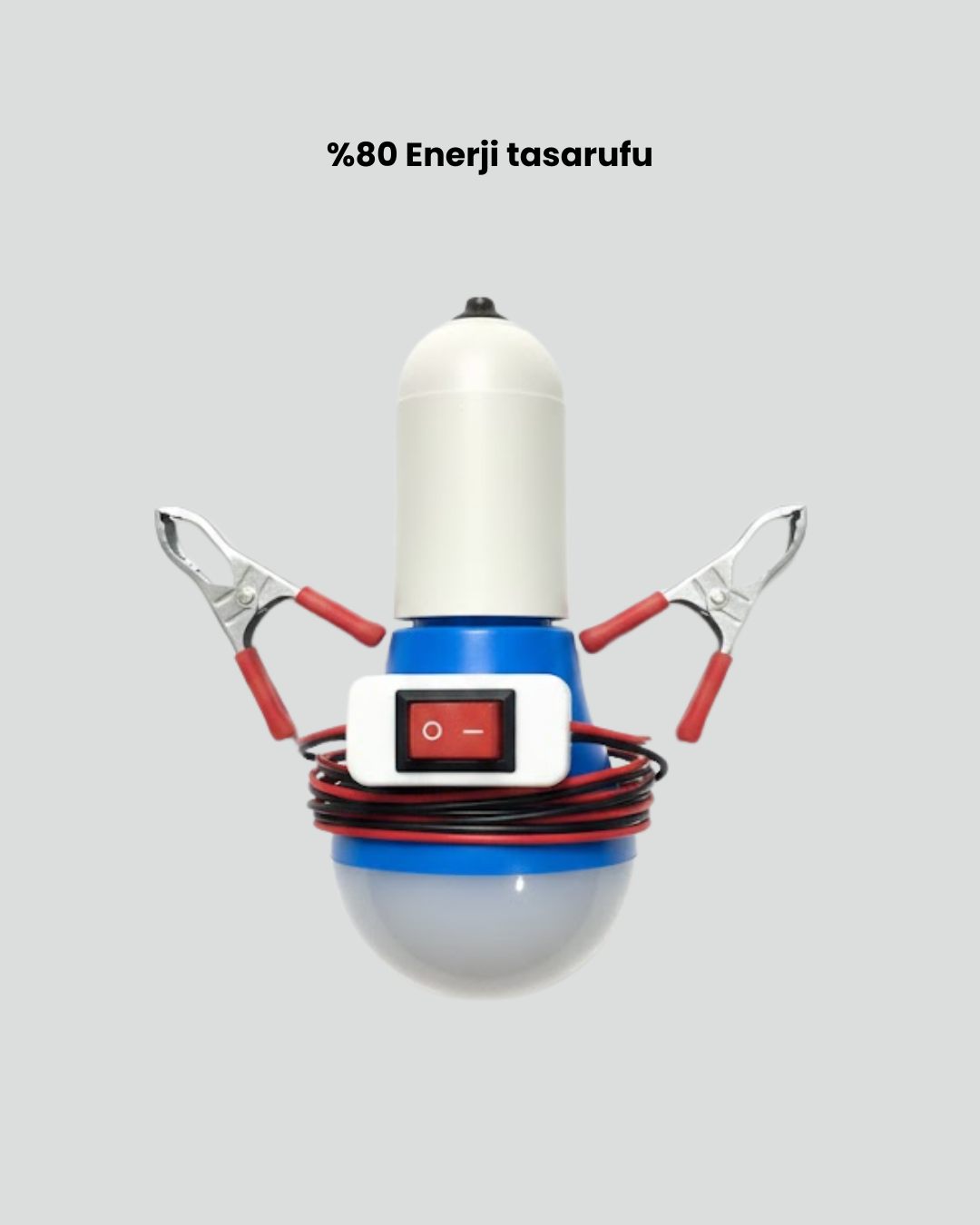 Araç Akü Bağlantılı 12V LED Ampul Pratik Işık Çözümü