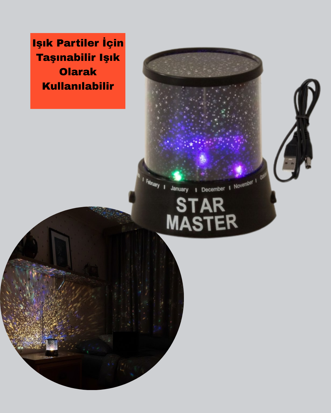 MİNİ STAR PROJEKTÖR