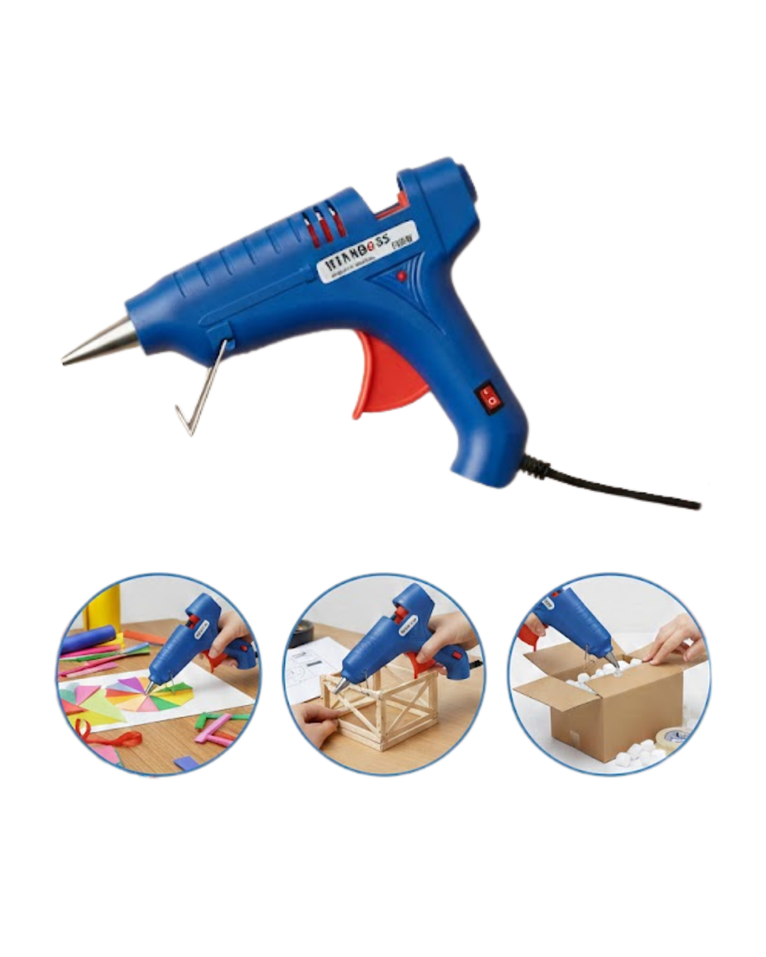 20W Silikon Tabancası 7.5 mm Silikon Uyumlu 5 Adet Hediye Silikon