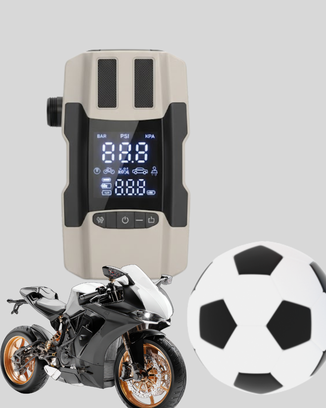Araç Lastik Şişirme Pompası ve Akü Takviye Powerbank Bir Arada Yeni Nesil