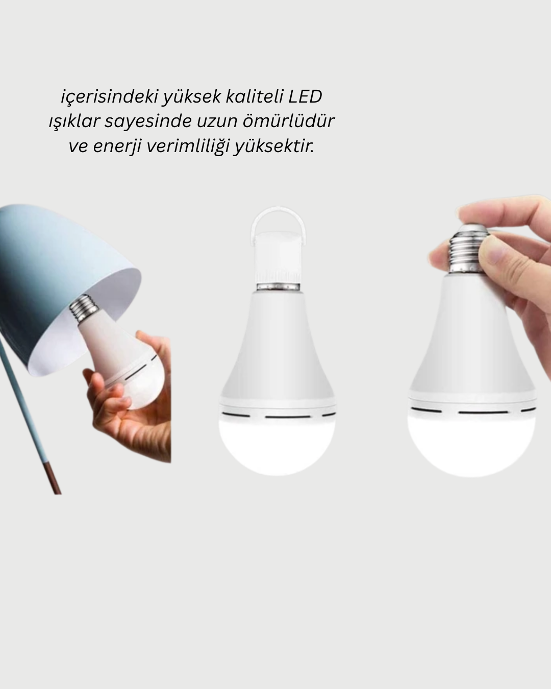 Ev ve İş Yeri İçin Şarjlı LED Ampul
