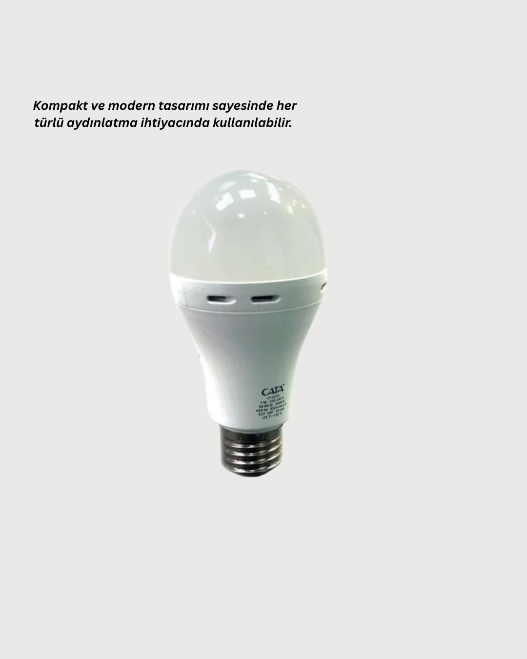 Ev ve İş Yeri İçin Şarjlı LED Ampul