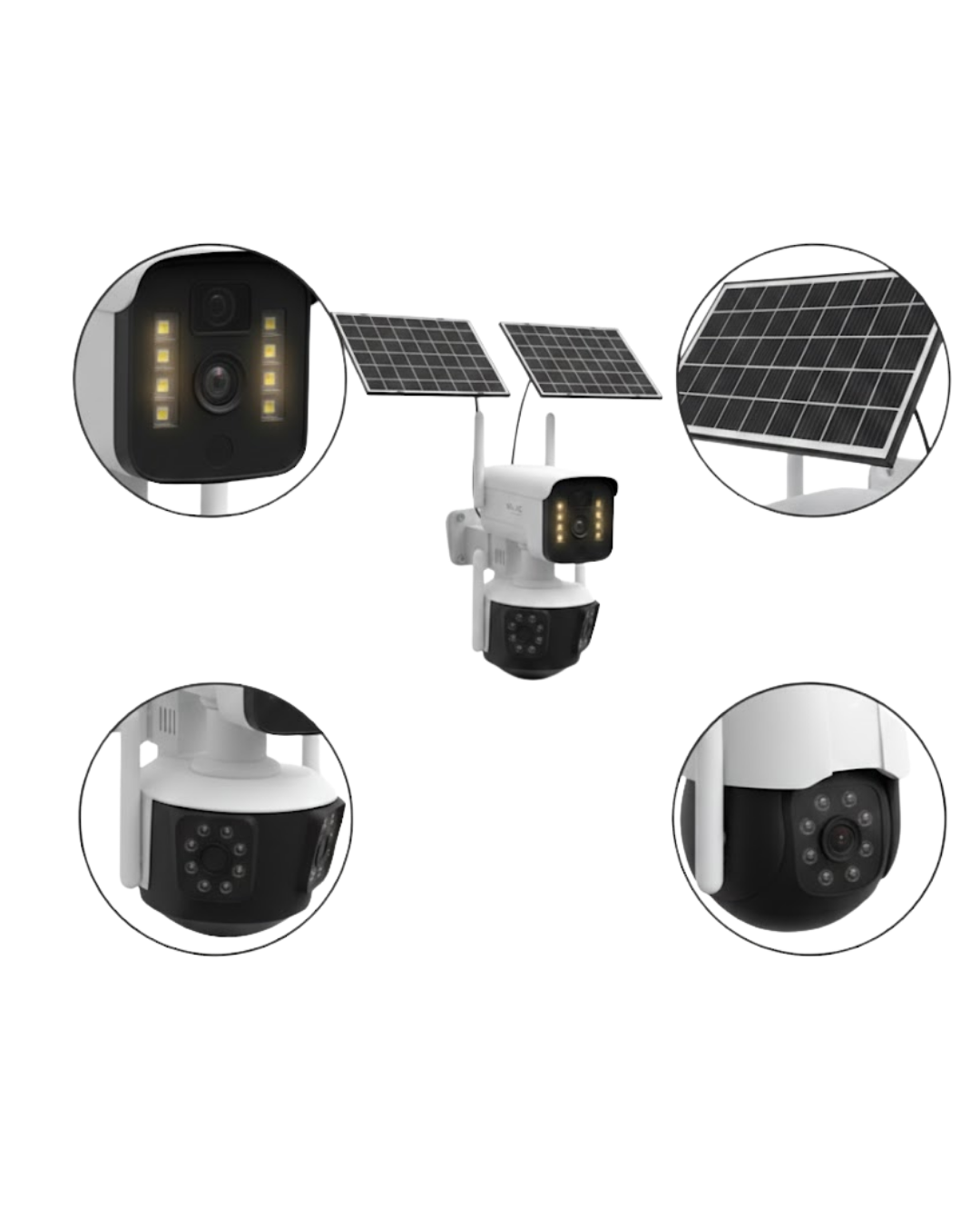Güneş Enerjili Arsa Kamerası 4G SIM Kartlı Gece Görüşlü Solar Kamera 2 Yıl Garantili