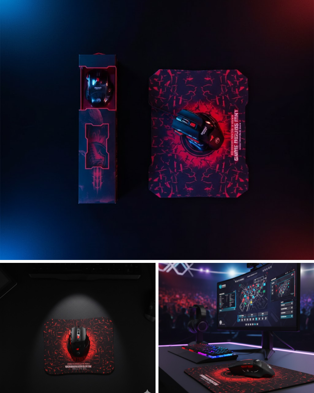 Oyuncu Mouse Seti RGB Aydınlatmalı 7 Fonksiyon Tuşlu Yüksek Performans