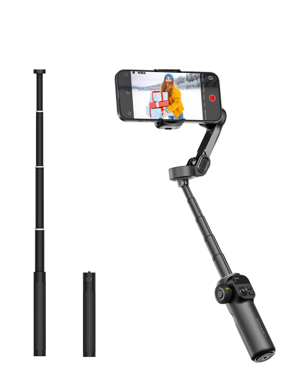 Profesyonel Telefon Gimbal Stabilizer 3 Axis Video Sabitleyici Vlog Tripod