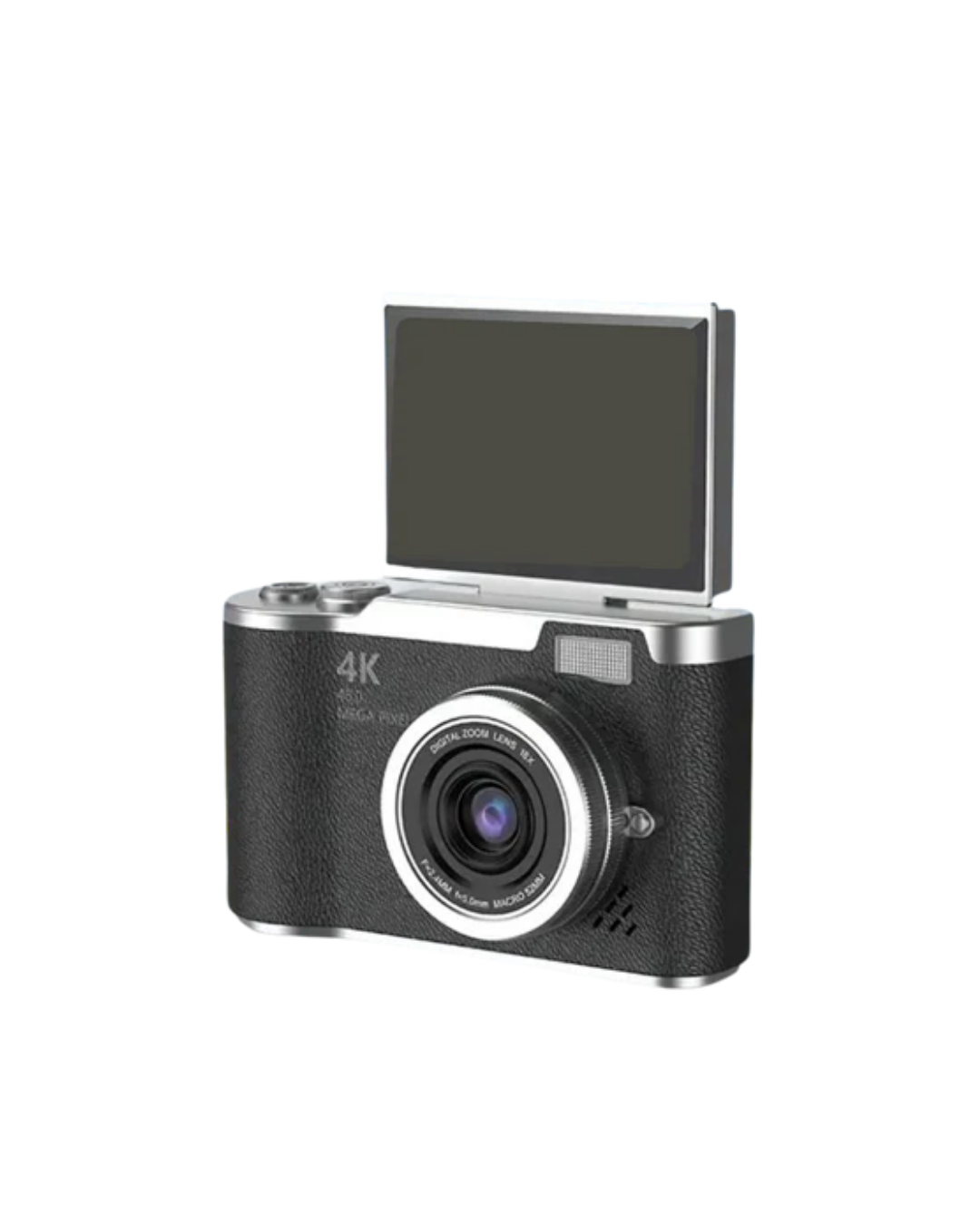 4K Dijital Kamera 48 MP 8X Zoom ve 180 Derece Flip Ekran Vlog Çekim Özellikli