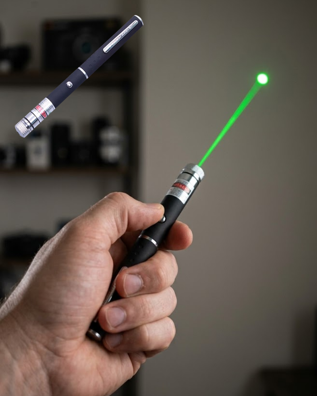 Yeşil Lazer Pointer Güçlü Işın Uzun Menzil ve Kompakt Tasarım