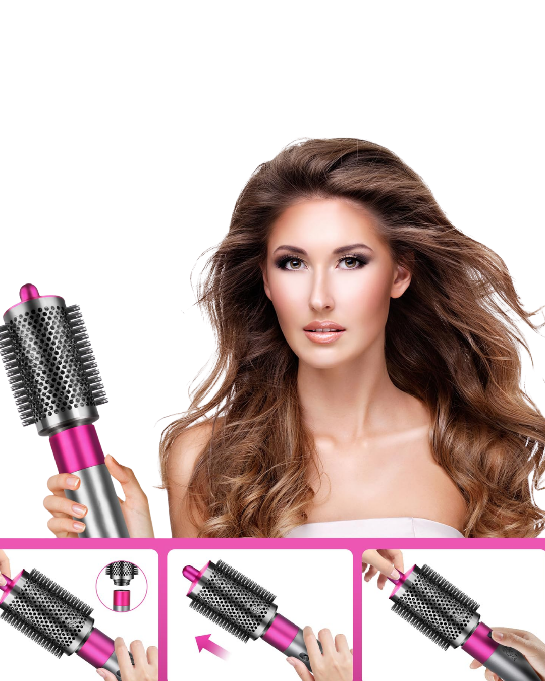 5 in 1 Saç Şekillendirici Set Çok Fonksiyonlu Isı Ayarlı Profesyonel Kullanım