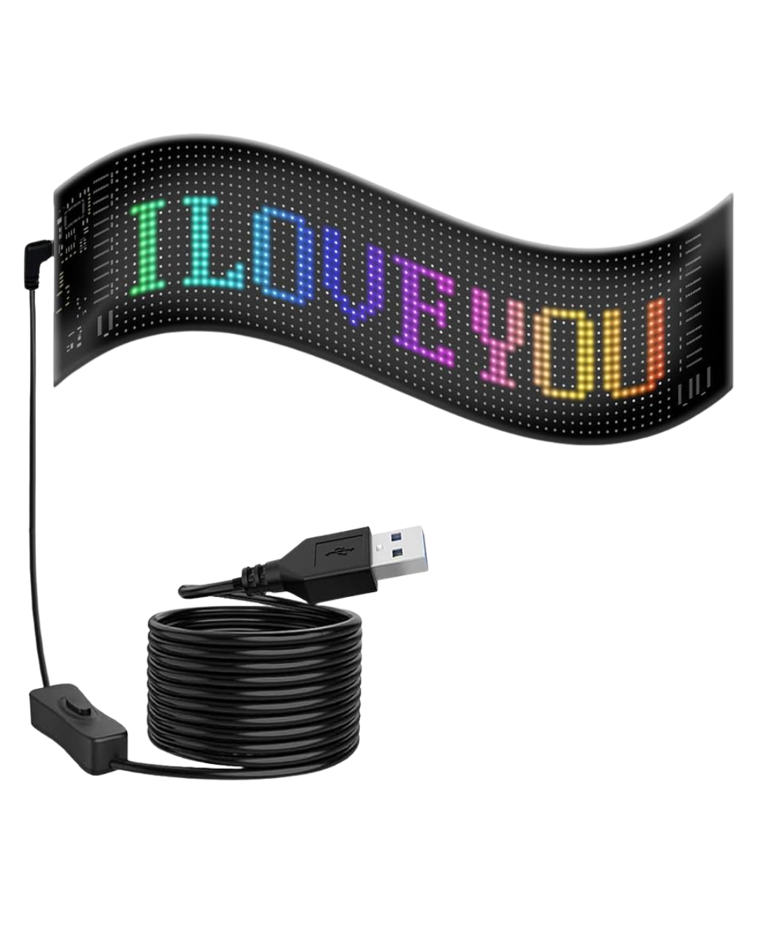 RGB Kayan Yazı LED Panel Telefon Kontrollü Animasyonlu Akıllı Ekran