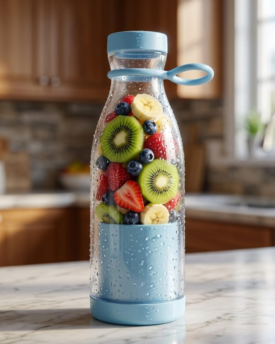 Taşınabilir Blender 380 ml USB Şarjlı Meyve Karıştırıcı Kolay Temizlenebilir