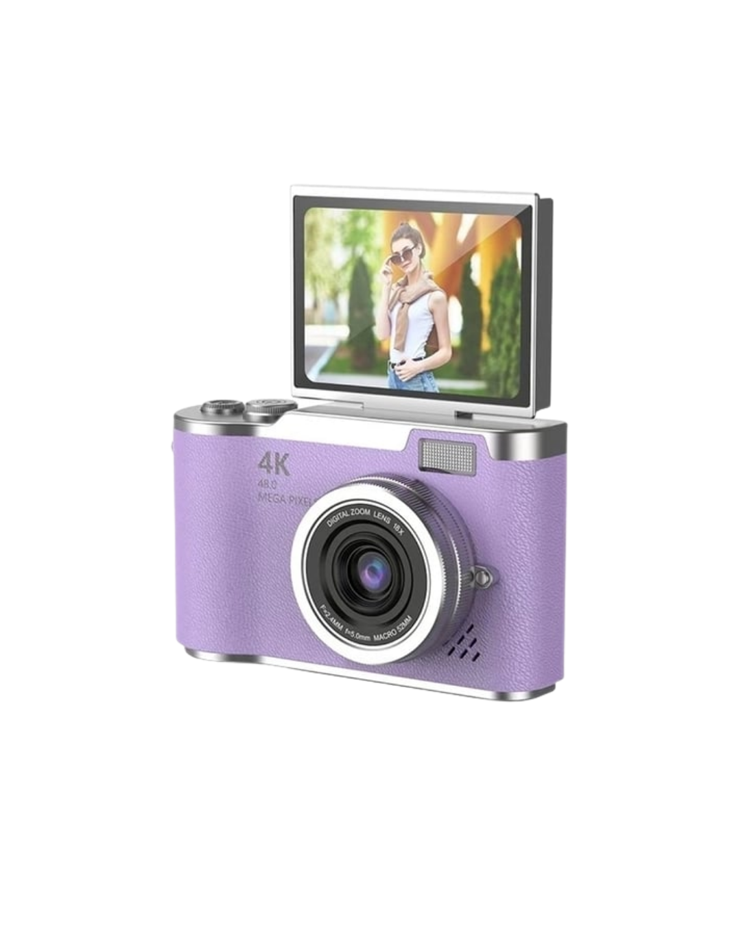 4K Kompakt Kamera 48 MP Autofocus Flash Özellikli Vlog Kamera
