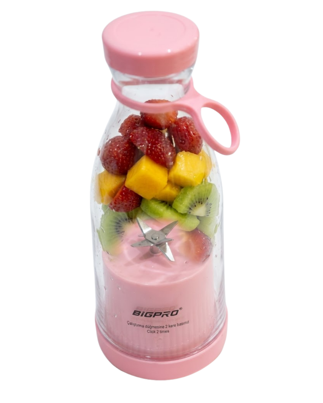 Kablosuz Taşınabilir Blender Smoothie Milkshake Hazırlama Tek Tuş Kullanım
