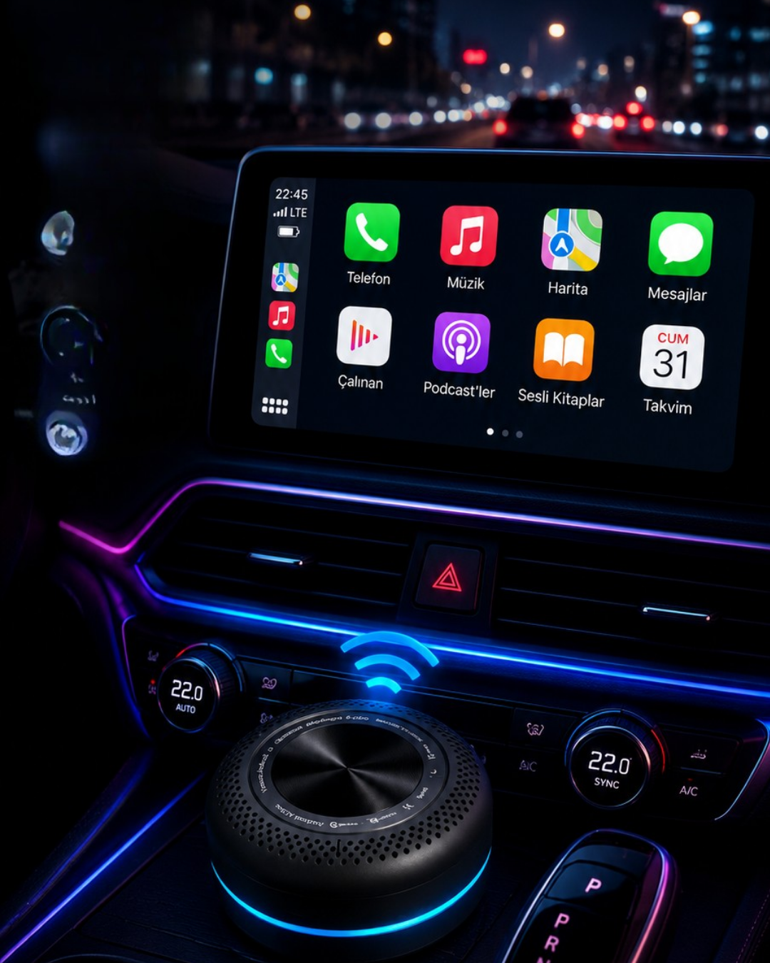 HDMI Çıkışlı CarPlay Box Akıllı TV Dönüştürücü 4GB 64GB Android Sistem