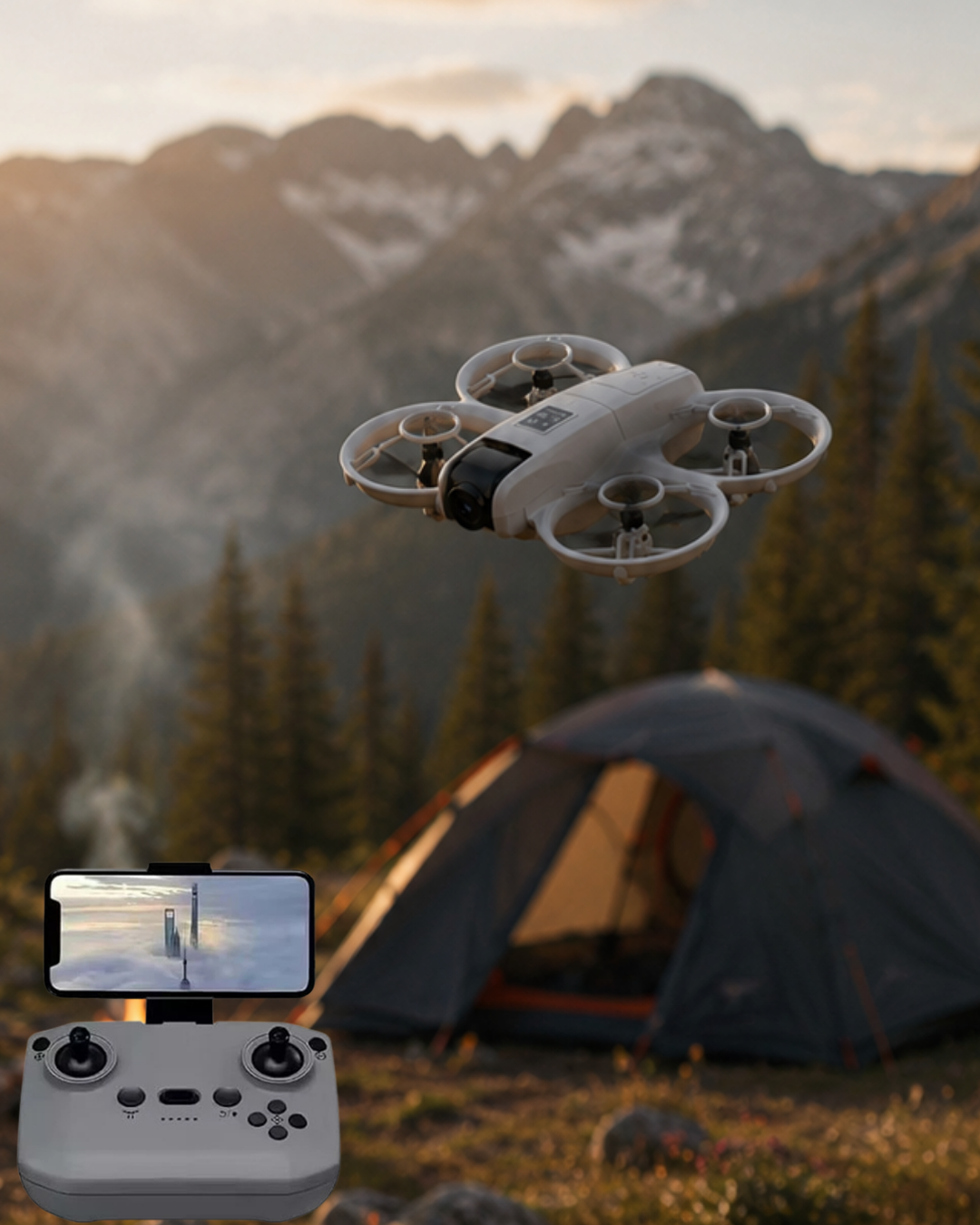 Kameralı Drone Headless Mod ve Engel Algılama Özellikli