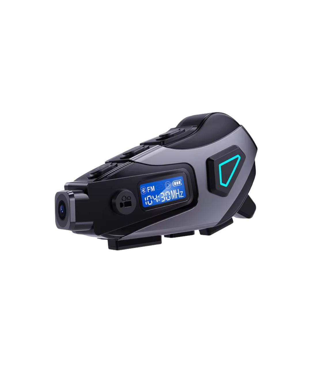 Kask İçi Kablosuz Kulaklık Kamera Fonksiyonlu IPX8 Su Geçirmez ve LED Ekranlı