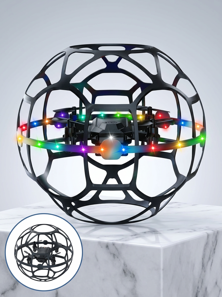 El Sensörlü Uçan Top Drone Çocuklar İçin LED Işıklı Eğlence Oyuncağı