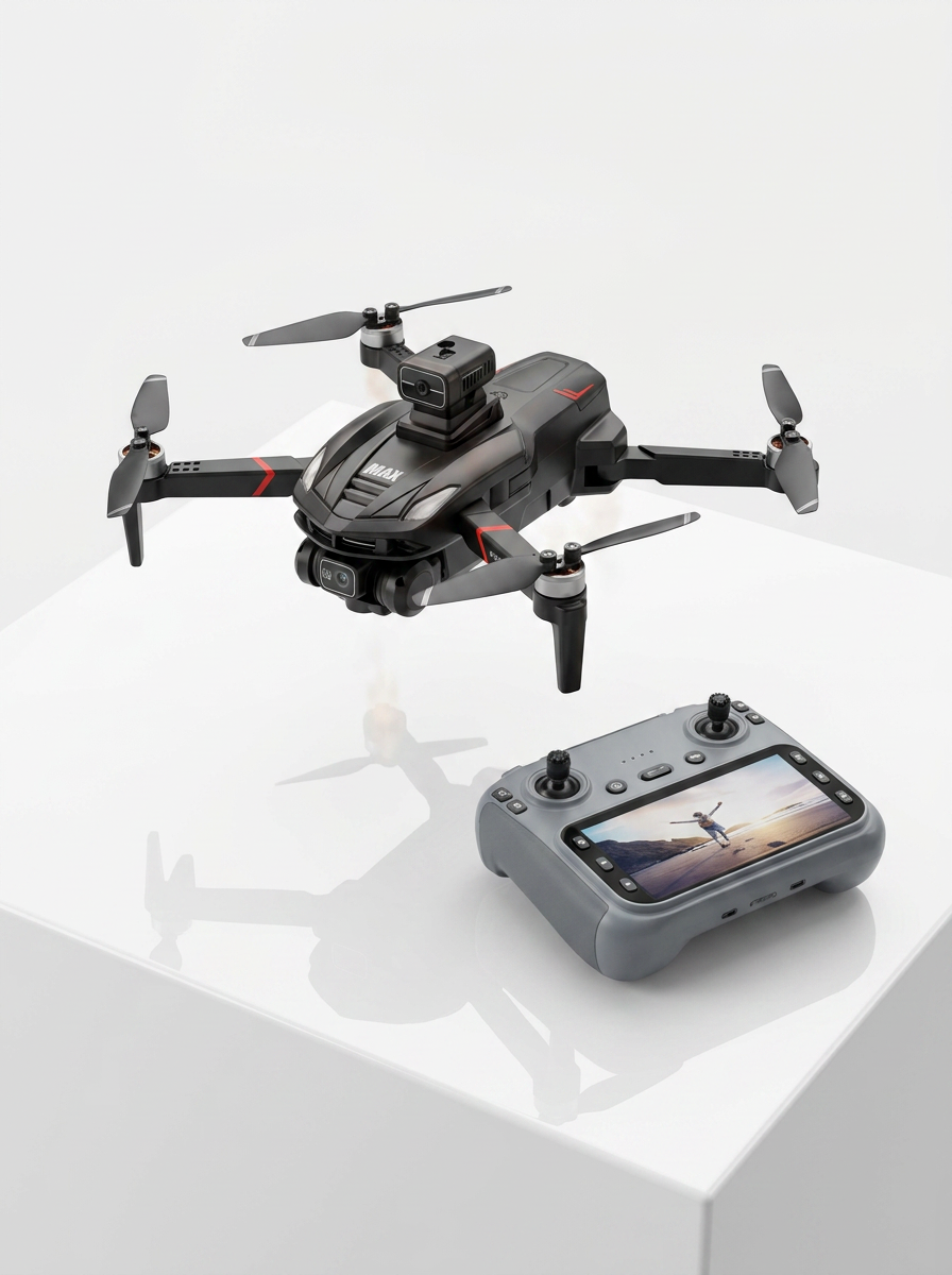 Canlı Görüntü Aktarımlı Çift Kameralı Uzaktan Kumandalı Drone
