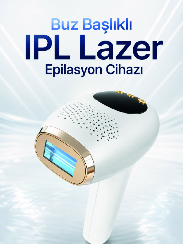 Buz Başlıklı IPL Lazer Epilasyon Cihazı
