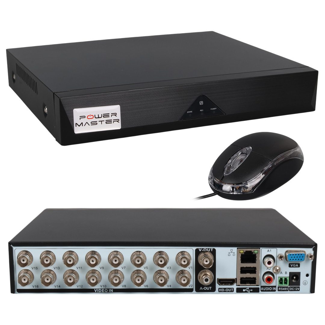POWERMASTER PM-12183* 16 KANAL 1080N AHD/ANALOG/TVI/CVI XMEYE DVR/XVR KAYIT CİHAZI