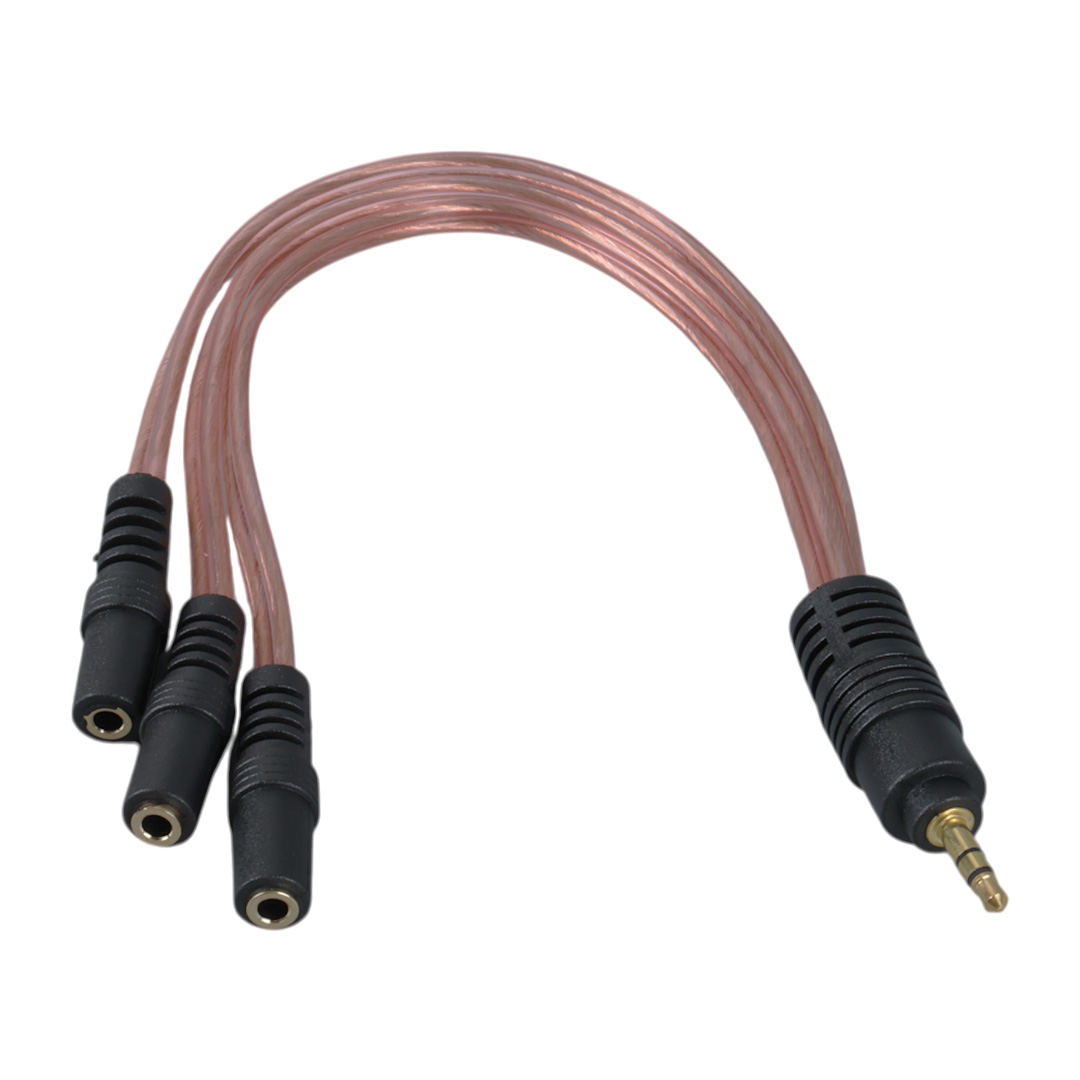 POWERMASTER PM-12283 3.5MM STEREO 3X DİŞİ KULAKLIK ÇOKLAYICI (3 BOĞUMLU - 20 CM)