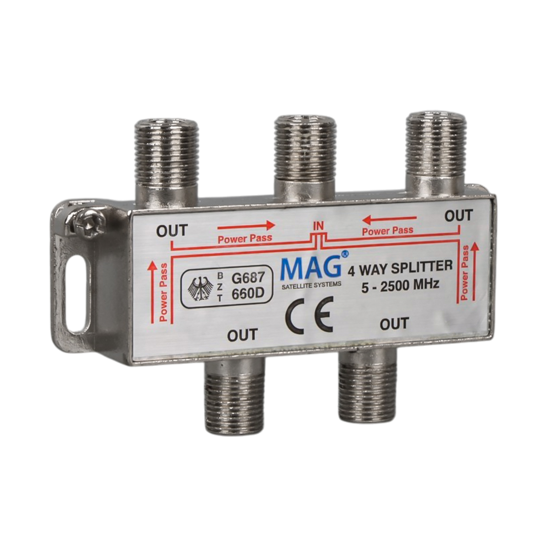 1/4 SPLITTER 5-2500 MHZ MAG