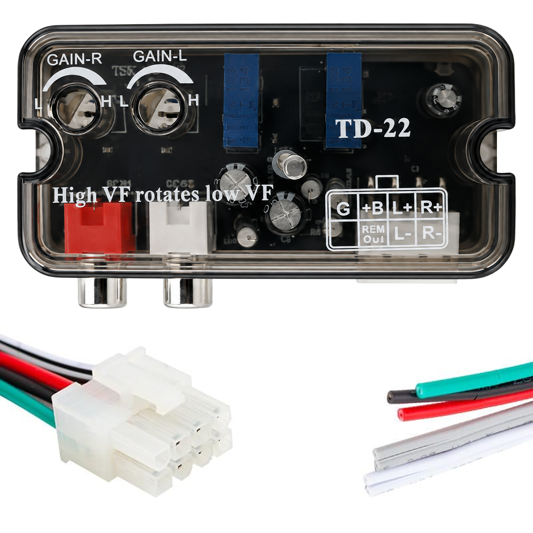 MAGICVOICE MV-15911 AYARLI OTO DECK ANFİ ÇEVİRİCİ (2-4 KANAL ANFI BAGLANABILIR) ANFİ DÖNÜŞTÜRÜCÜ