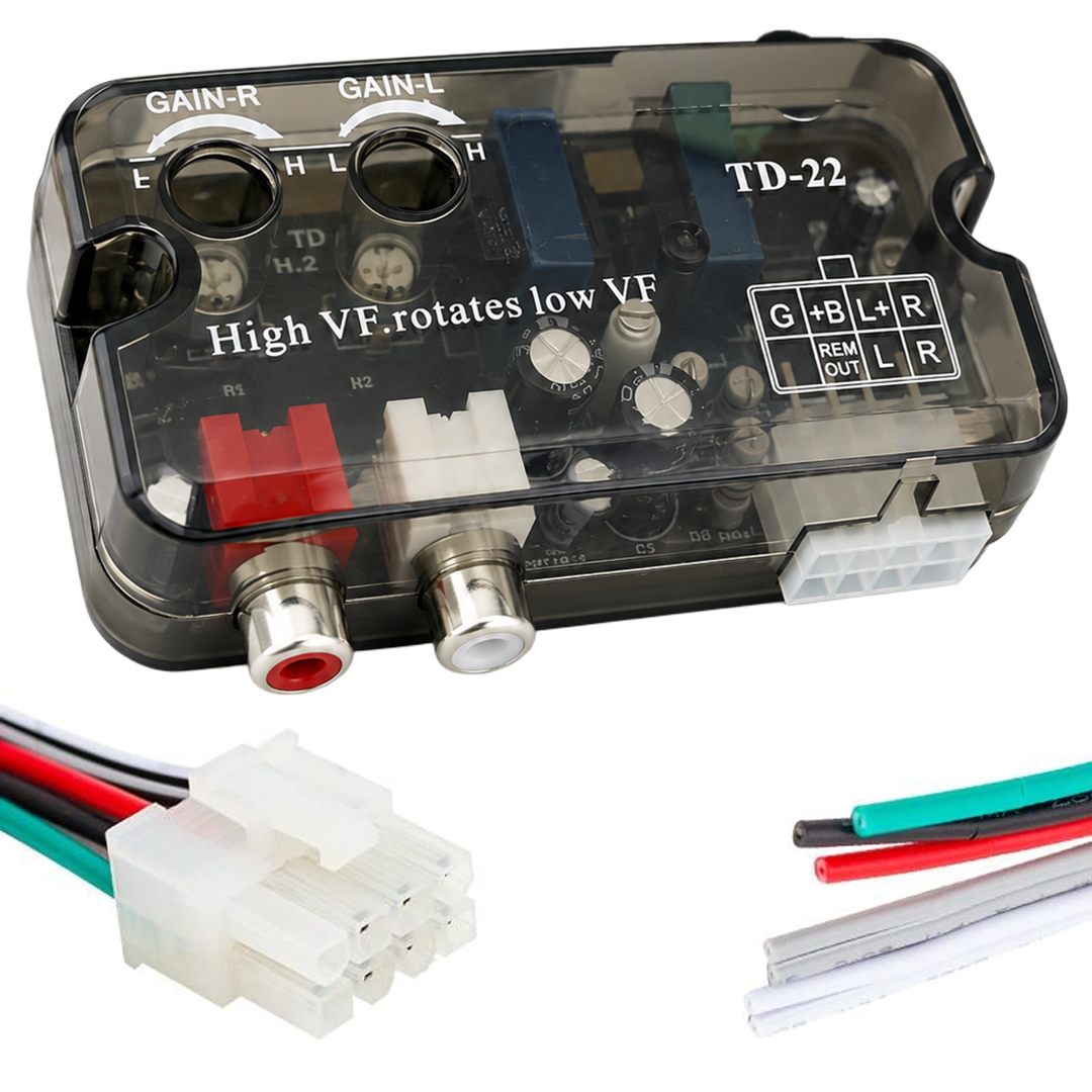 MAGICVOICE MV-15911 AYARLI OTO DECK ANFİ ÇEVİRİCİ (2-4 KANAL ANFI BAGLANABILIR) ANFİ DÖNÜŞTÜRÜCÜ