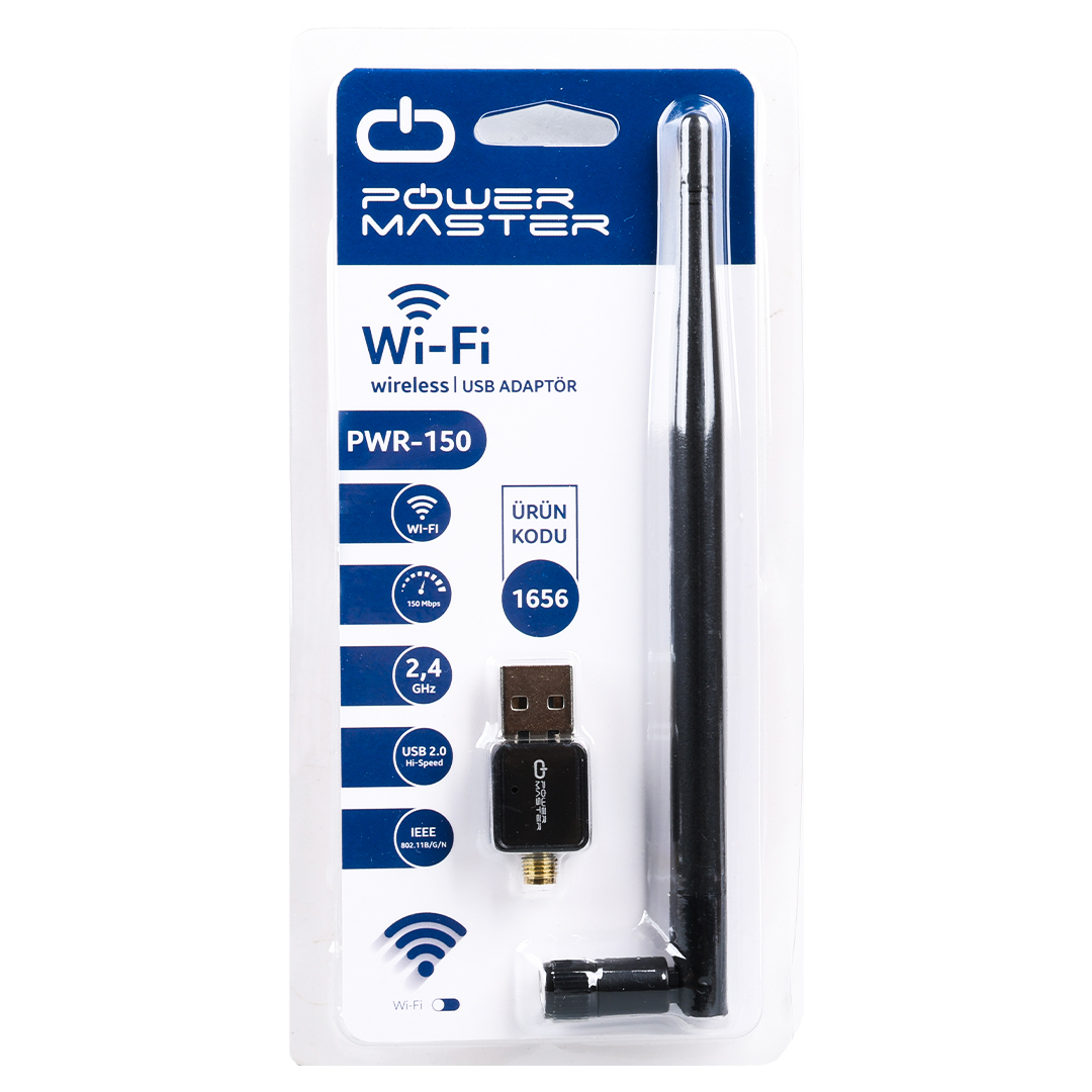 MAGBOX 802.11N MİCRO 7601 CHİPSET 2.4GHZ 150 MBPS ANTENLİ HD UYDU ALICI UYUMLU USB STİCK WİFİ ADAPTÖR