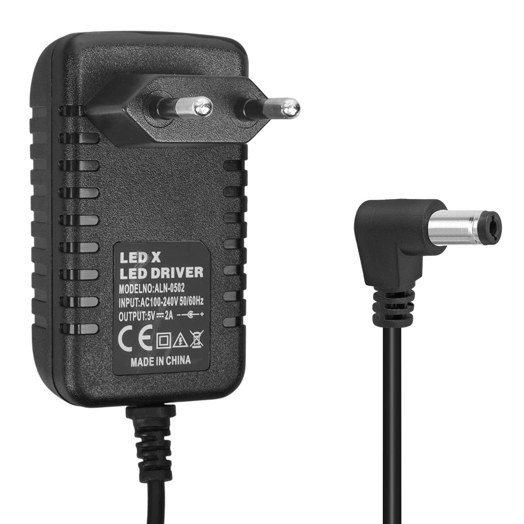 POWERMASTER 34.MA.0030  5 VOLT- 2 AMPER - 10 WATT 5.5*2.5 MM DÜZ UÇLU PRİZ TİPİ ADAPTÖR