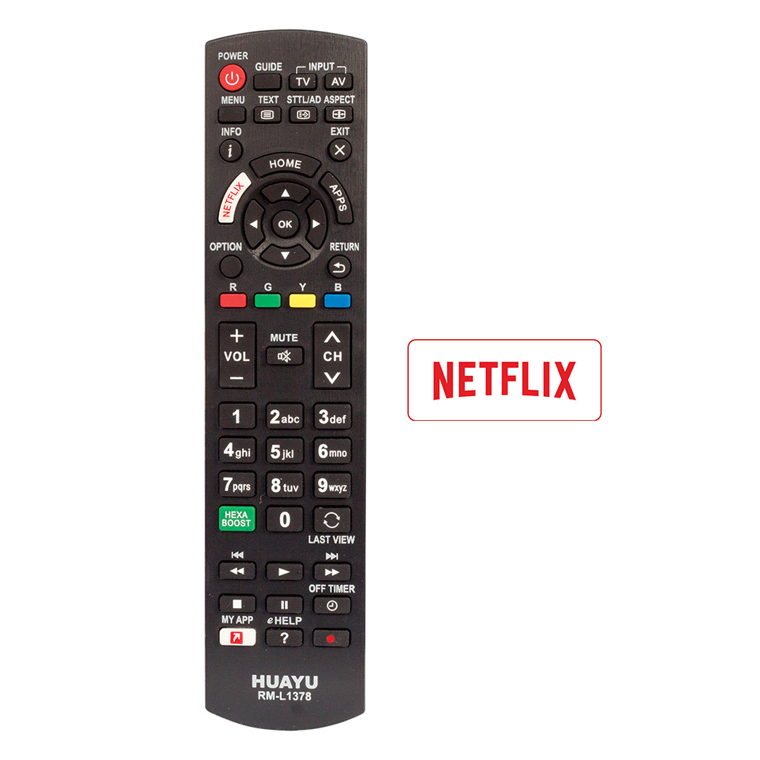 HUAYU KL RM-1378EU * RM-L1378 PANASONIC NETFLIX TUŞLU BLİSTERLİ LCD LED TV KUMANDA