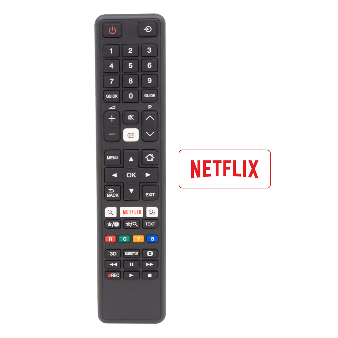 WEKO KL TOSHIBA CT-8053 NETFLIX TUŞLU SİYAH LCD LED TV KUMANDA