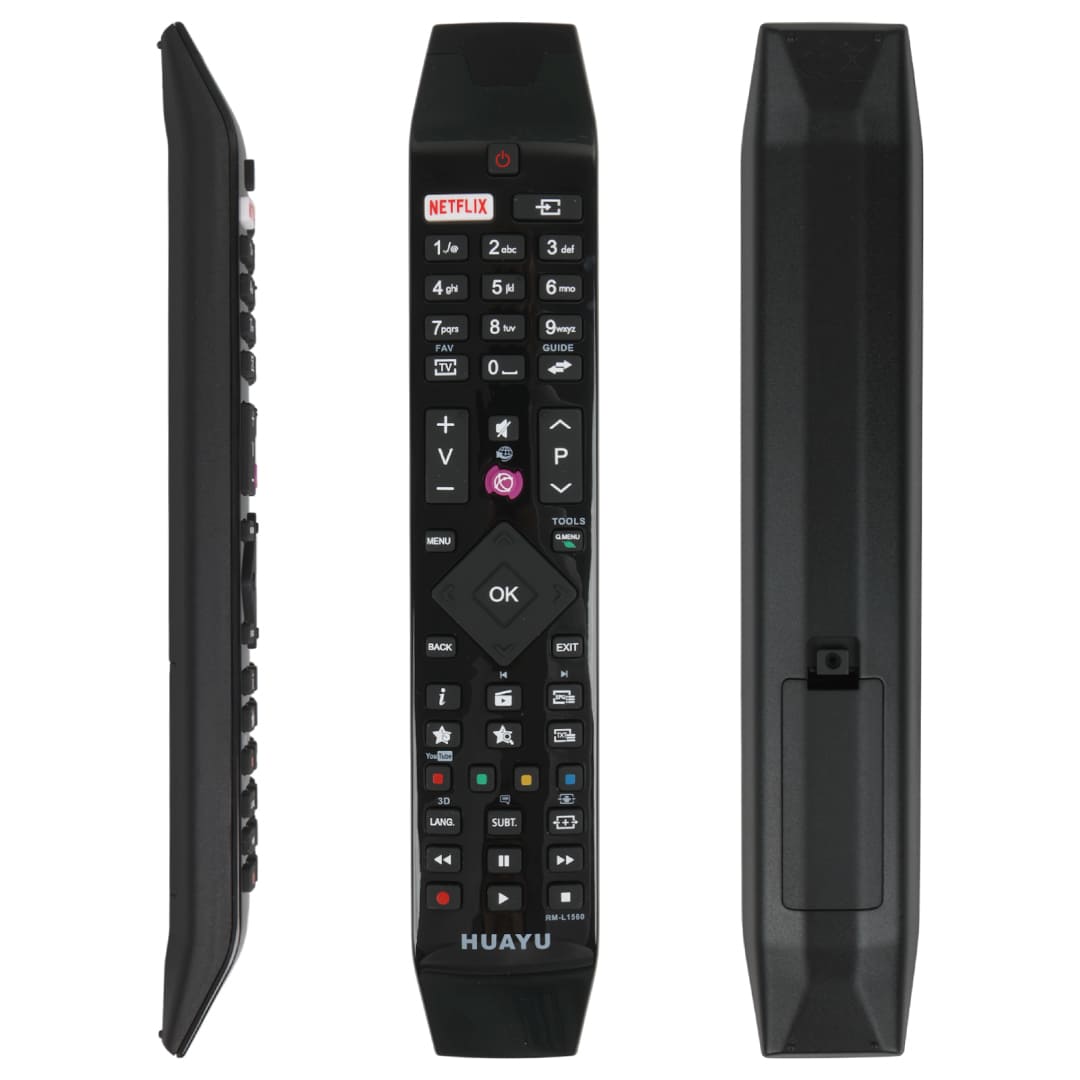 WEKO KL VESTEL NETFLIX-MOR TUŞLU YENİ ÜSTÜ CAMLI-HITACHI RC 49141 LED TV KUMANDA (40140=18391)