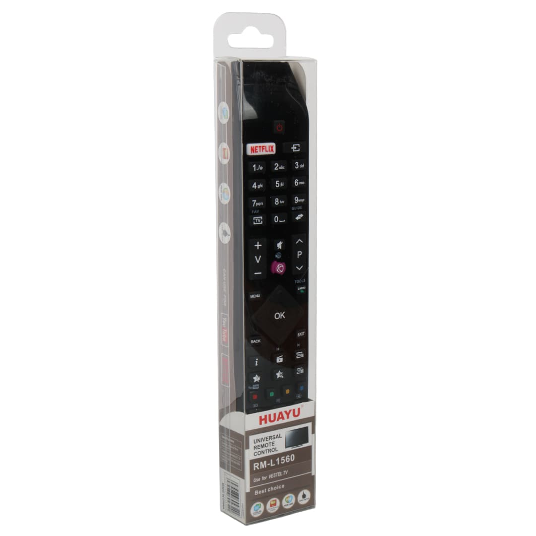 WEKO KL VESTEL NETFLIX-MOR TUŞLU YENİ ÜSTÜ CAMLI-HITACHI RC 49141 LED TV KUMANDA (40140=18391)
