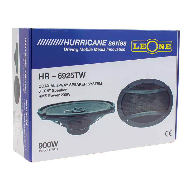 LEONE HR-6925TW 900 WATT 6X9 KAPAKLI OVAL PLASTİK ÇERÇEVELİ OTO HOPARLÖR (ÇİFTLİ TAKIM FİYAT)