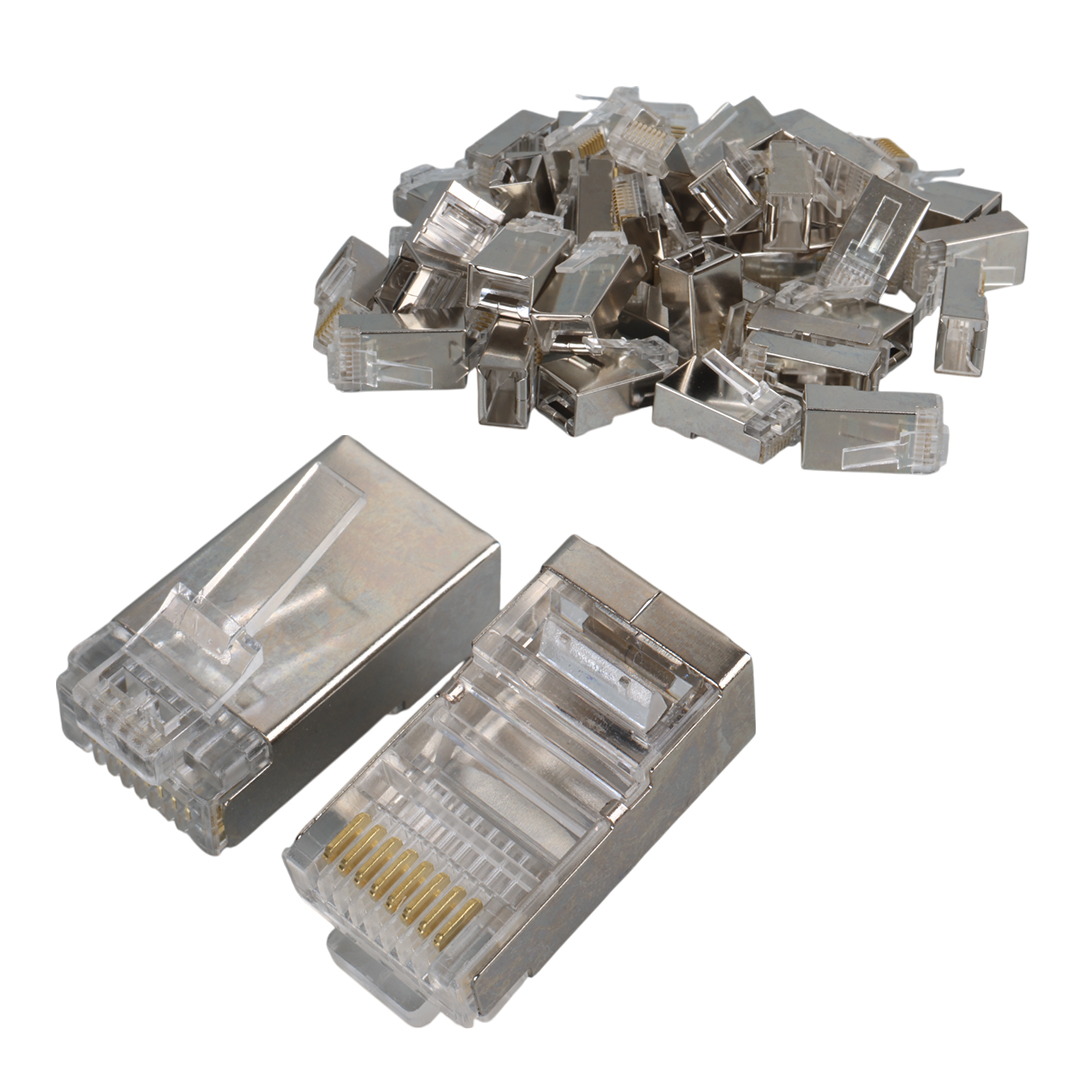 POWERMASTER PM-2334 8P/8C SHIELD RJ45 CAT5 METAL UÇ (100LÜ PAKET)