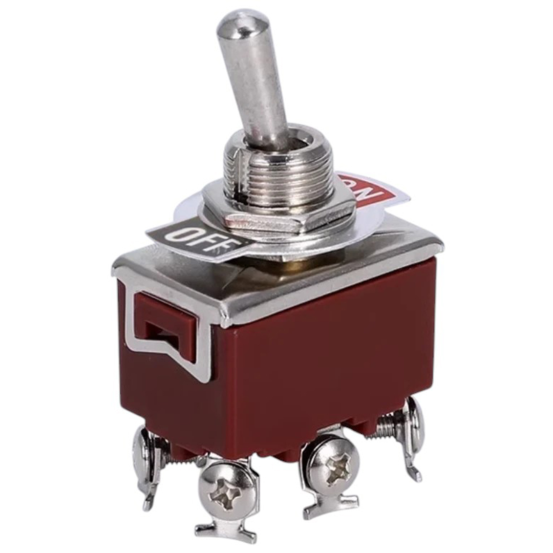 POWERMASTER IC-157 VİDA BACAK 6 PİN ON/OFF TOGGLE SWİTCH Ø12MM