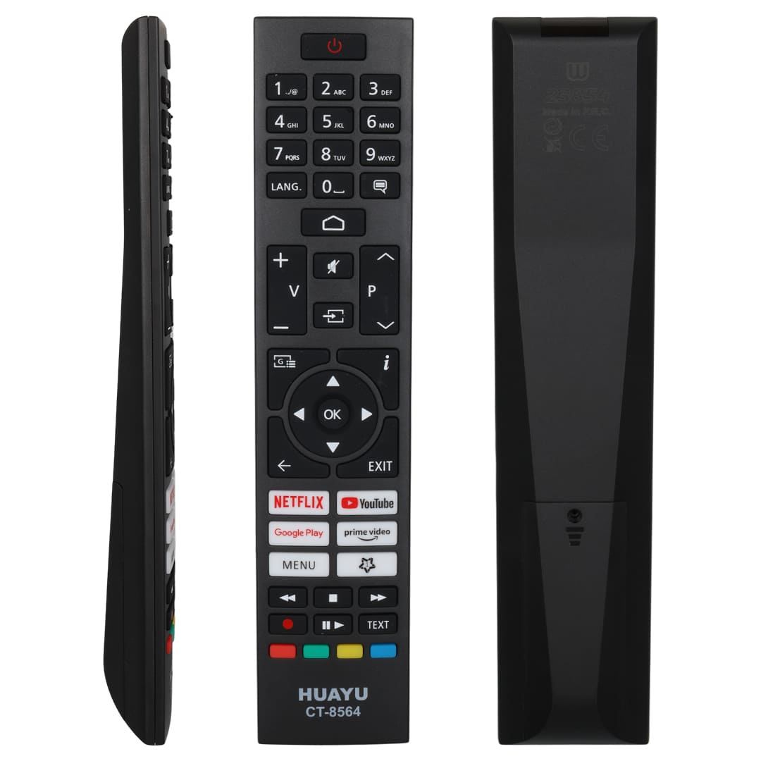 HUAYU KL TOSHIBA CT-8564 NETFLIX-YOUTUBE-PRIME VIDEO-GOOGLE PLAY TUŞLU LCD-LED TV KUMANDA