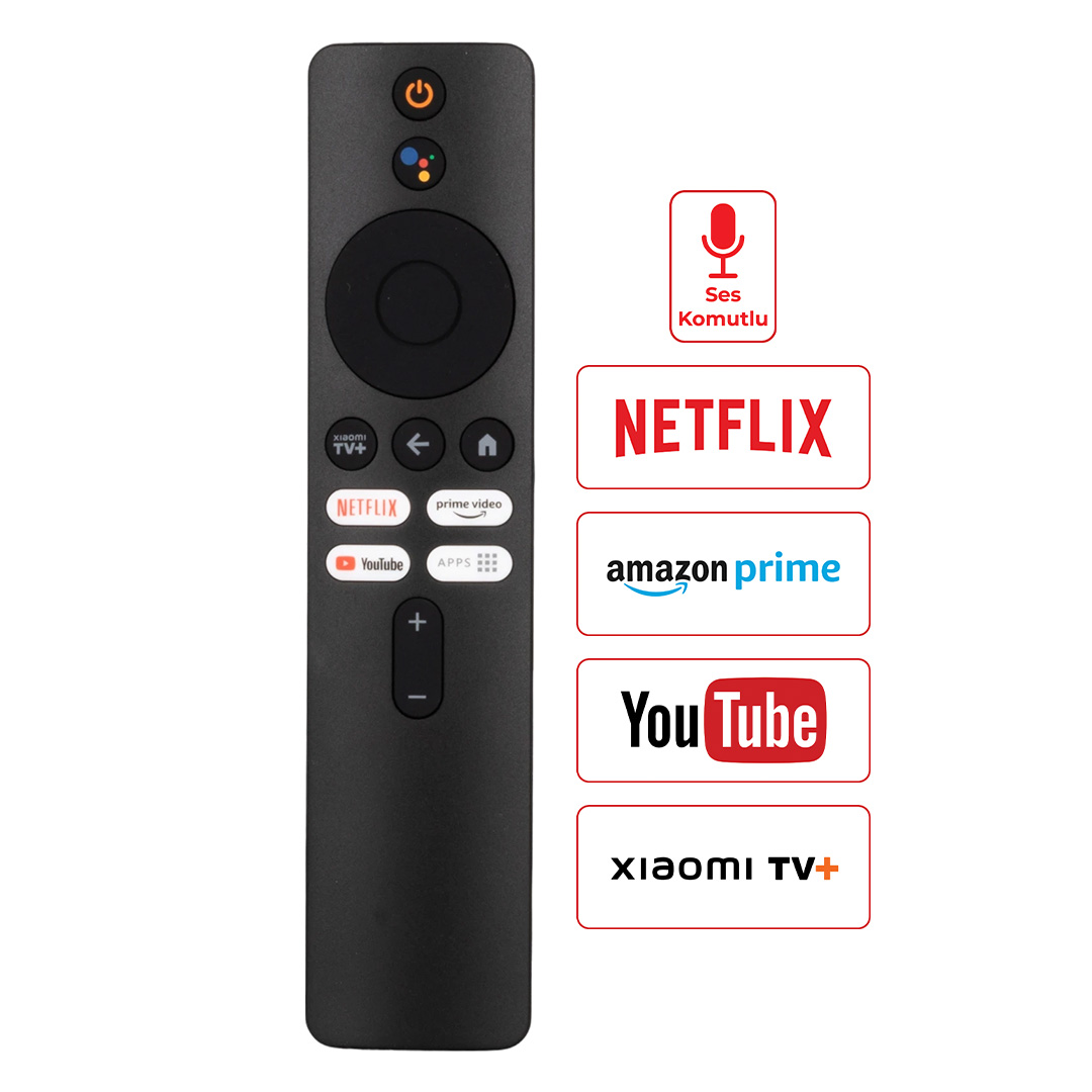 WEKO KR XIAOMI NETFLIX PRIME VIDEO YOUTUBE TUŞLU SES KOMUTLU KUMANDA