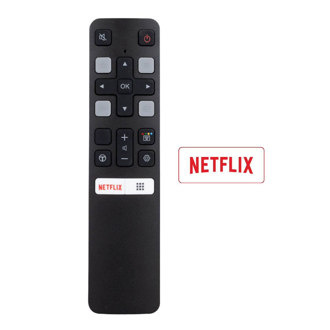 WEKO KL SES KOMUTSUZ  TCL RC 802V FMR1 50 - 55 ANDROID TV NETFLIX TUŞLU AKILLI LCD LED TV KUMANDA